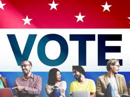 Vote Election Diverse Voters Sitting