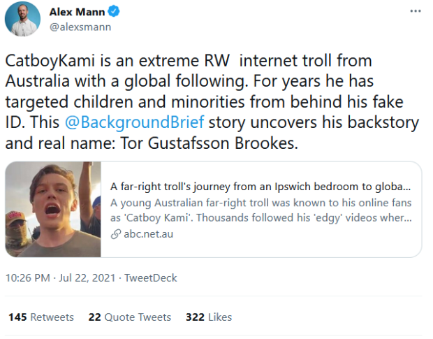 Twitter screenshot