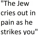 The Jew Cries Out example